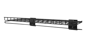 24" Black SlatWall Wire Shelf