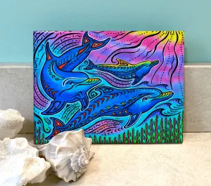 3 Dolphins Ceramic Tile