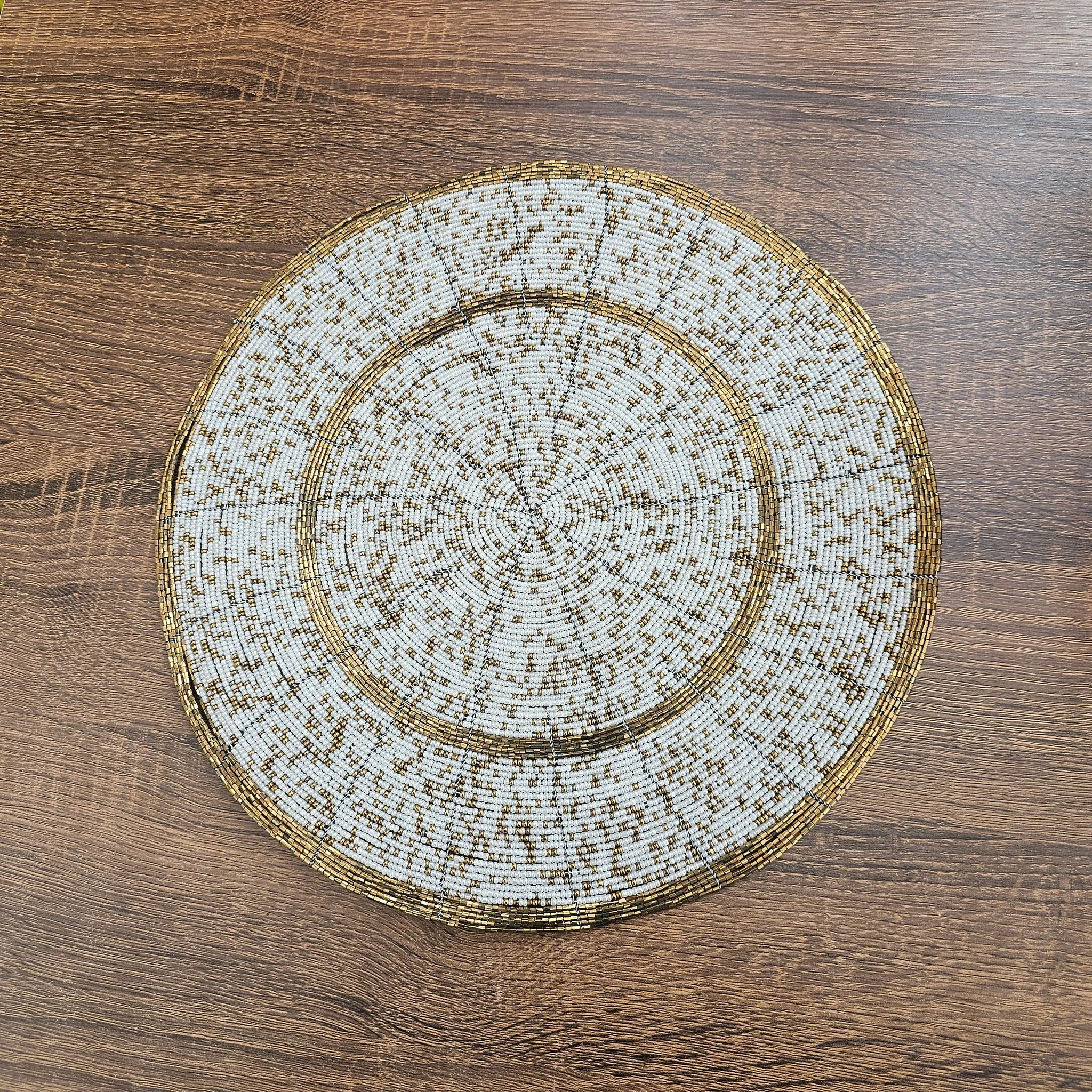 African Beaded Placemat  Maasai Beaded Mats  African Wall Dcor   Beaded tablemats
