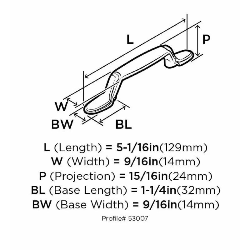 Amerock Allison Cabinet Pull 3 in. Satin Nickel 1 pk