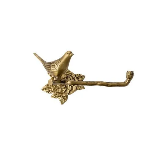 Antique Brass Towel Ring Carved Toilet Holder Creative Towel Bar