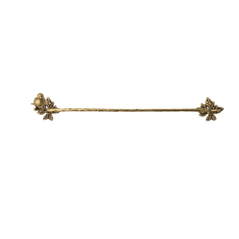Antique Brass Towel Ring Carved Toilet Holder Creative Towel Bar