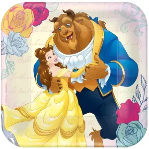 Beauty and the Beast Plates - Lunch 8 Pkt