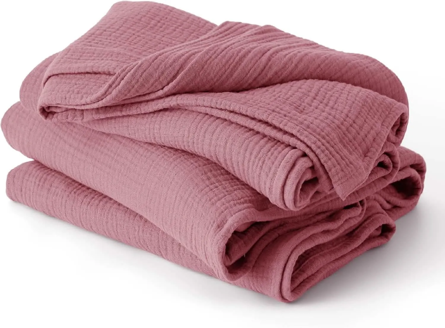 Bedsure 100% Cotton Gauze Spring Throw Blanket