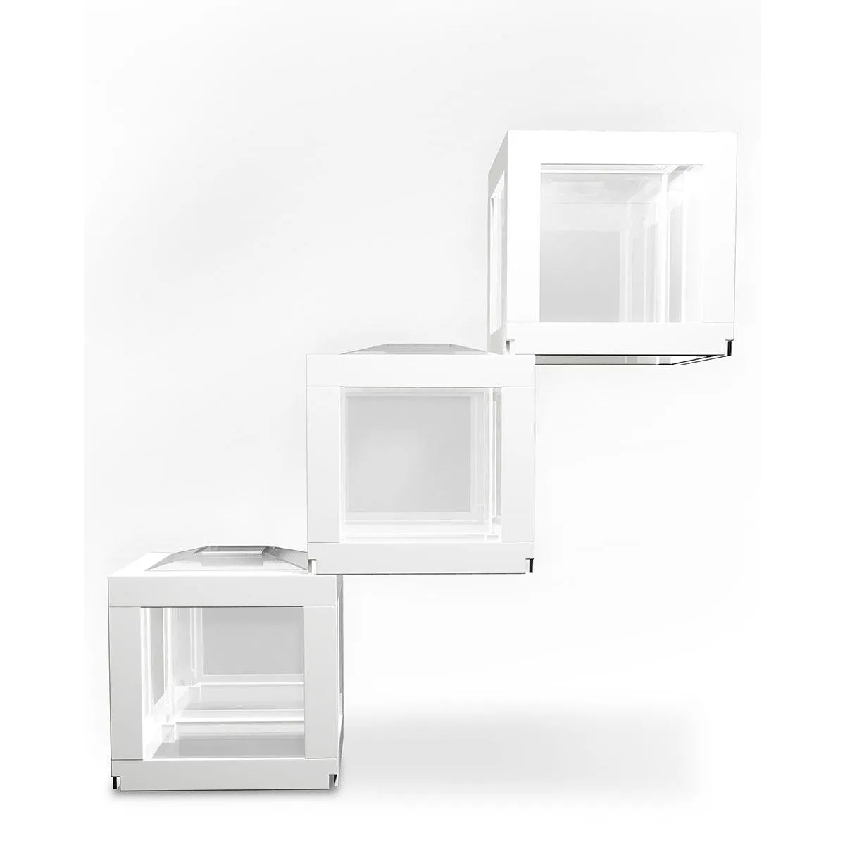 Biobubble Deco Cube Habitat 3 Pack 0.5 Gallons White 5.5" X 5.5" X 6"