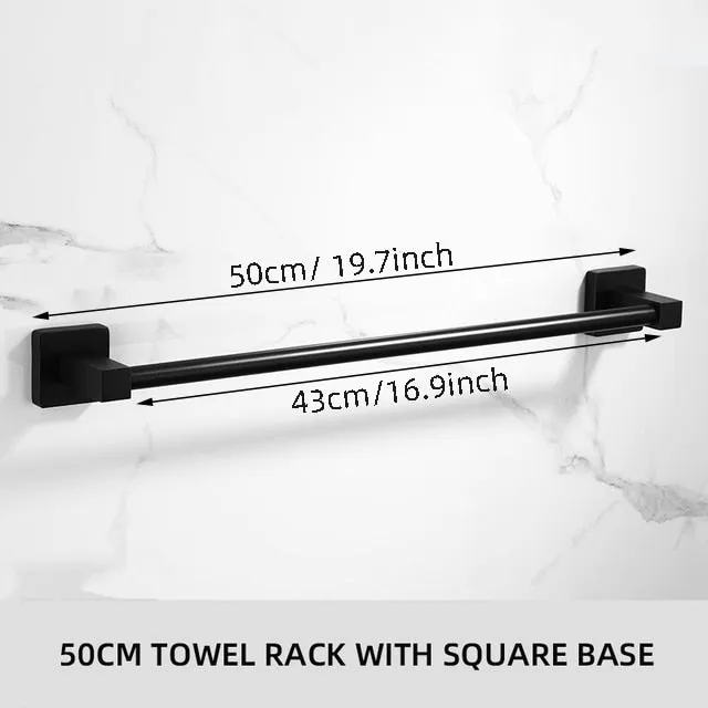 Black Towel Racks Bathroom Towel Rack Aluminum Black Wall Towel Rail
