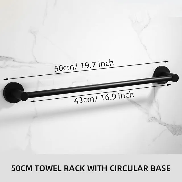 Black Towel Racks Bathroom Towel Rack Aluminum Black Wall Towel Rail