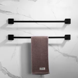 Black Towel Racks Bathroom Towel Rack Aluminum Black Wall Towel Rail