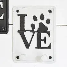 Blk/Wht Paw Love Sign