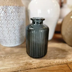 Blue Glass Bud Vase