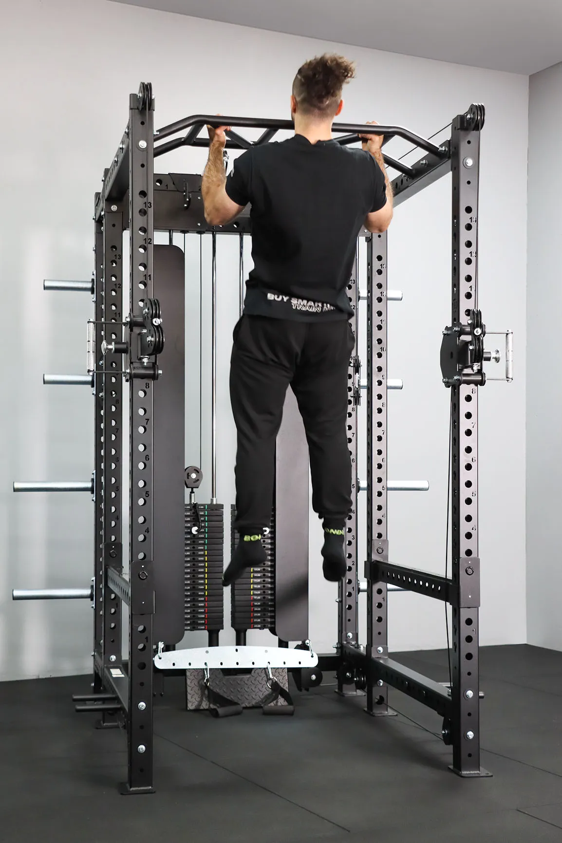 Body Iron Commercial Power Rack PR9500 Personal Trainer Combo Set