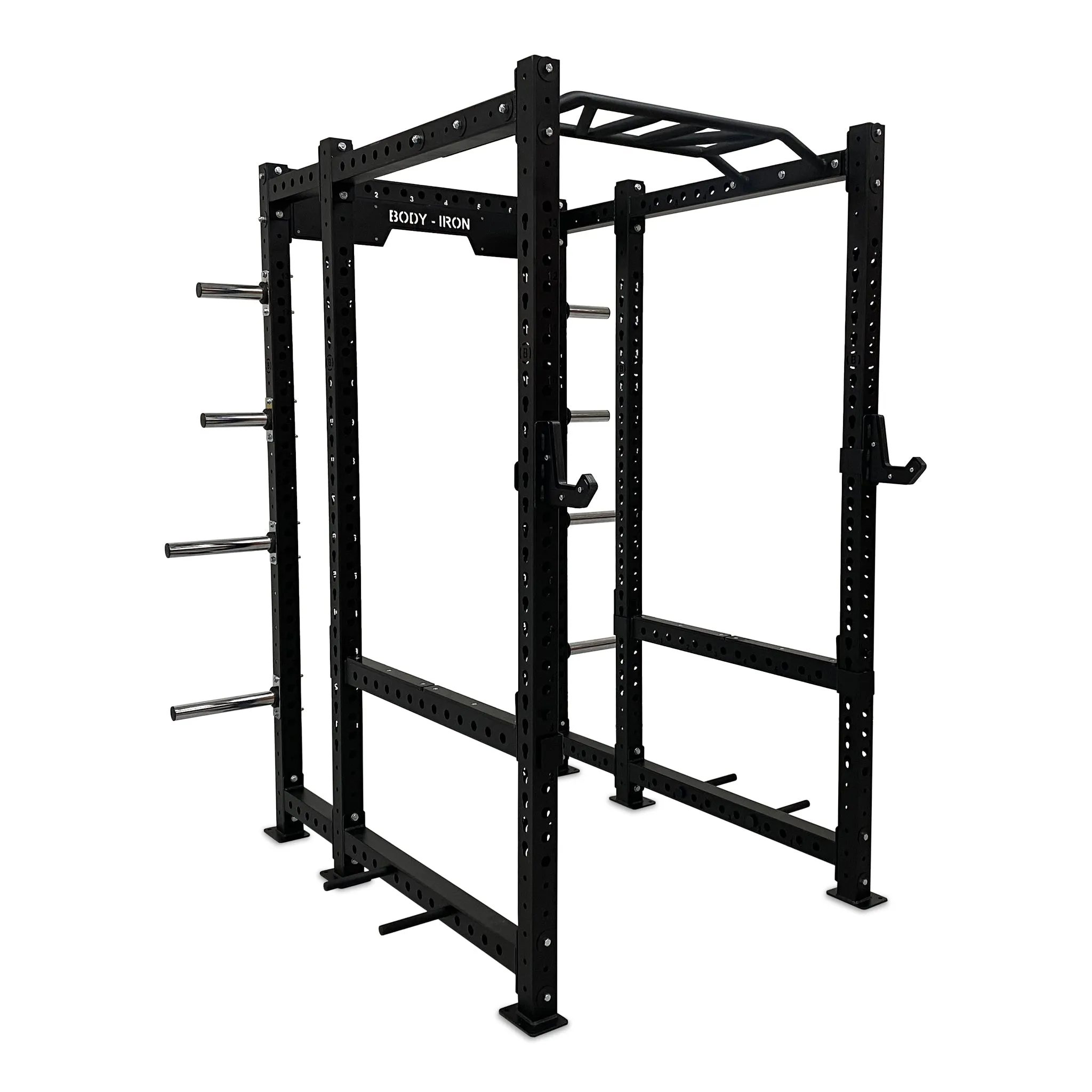 Body Iron Commercial Power Rack PR9500 Personal Trainer Combo Set
