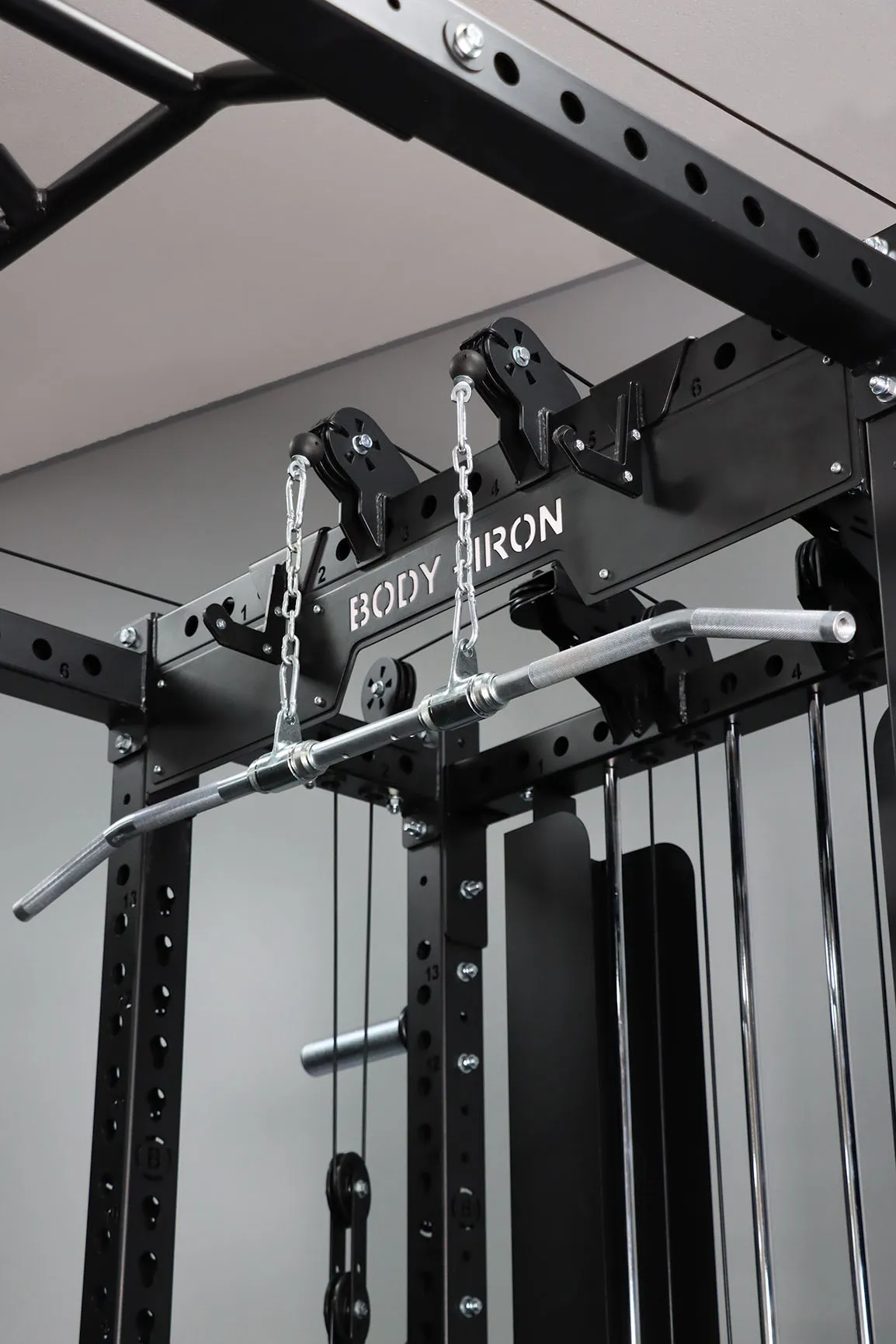 Body Iron Commercial Power Rack PR9500 Personal Trainer Combo Set