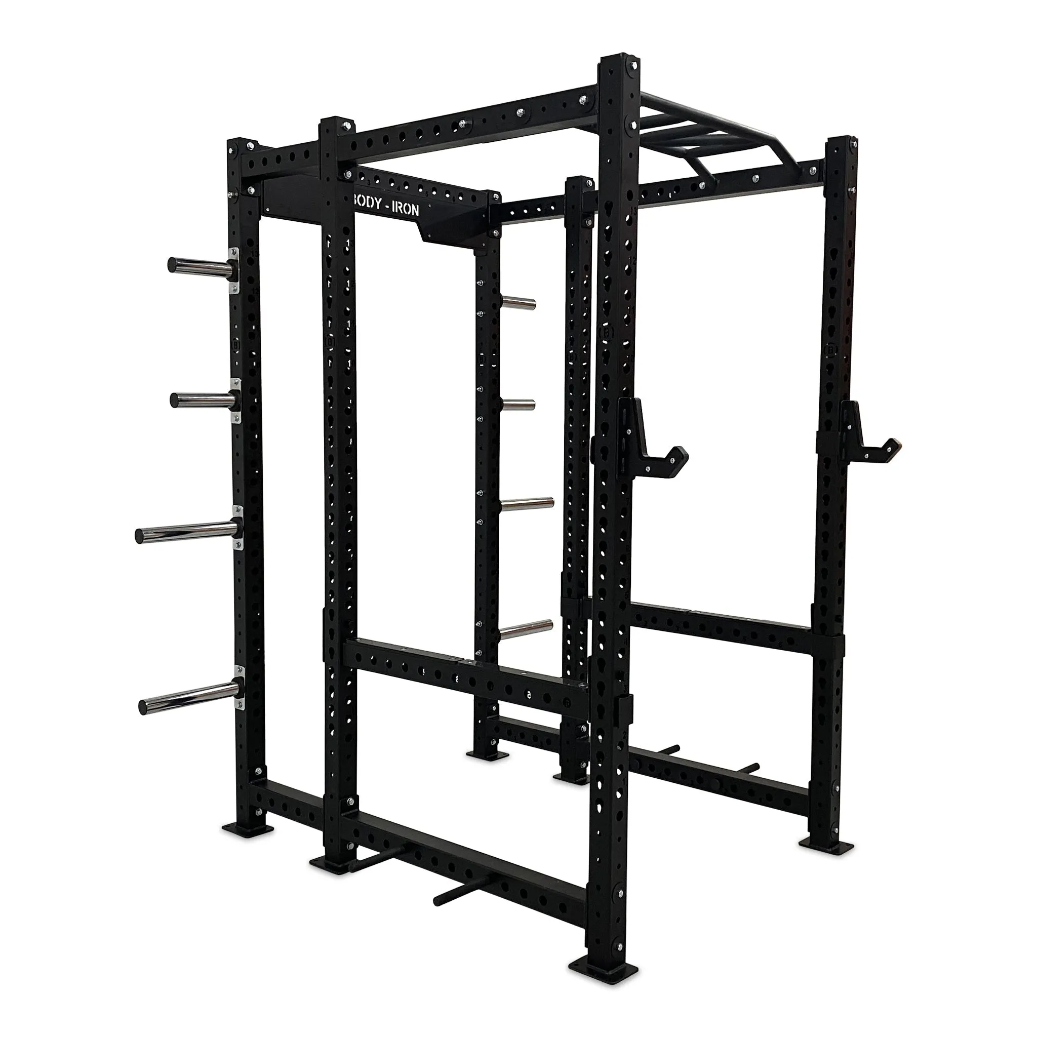 Body Iron Commercial Power Rack PR9500 Personal Trainer Combo Set