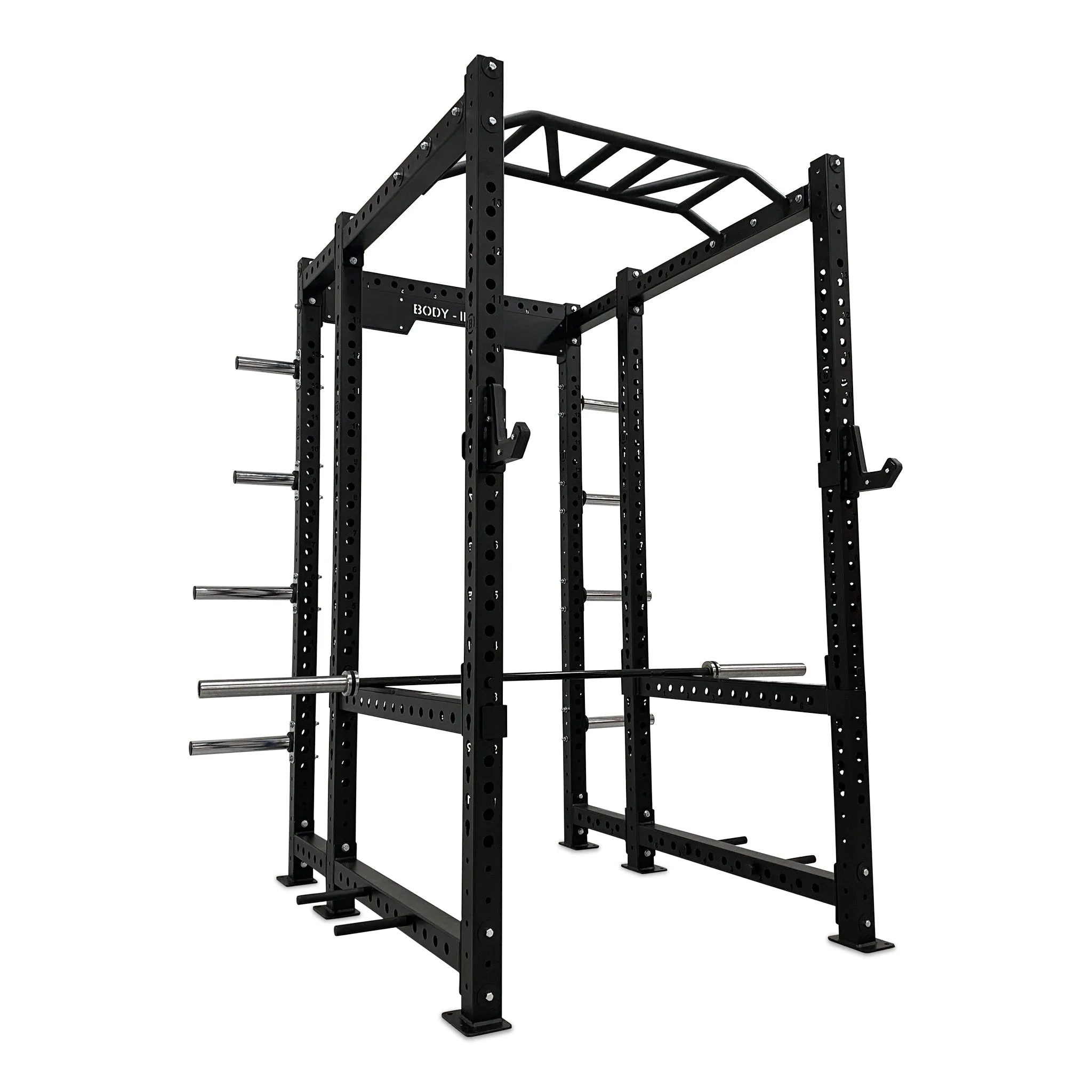 Body Iron Commercial Power Rack PR9500 Personal Trainer Combo Set