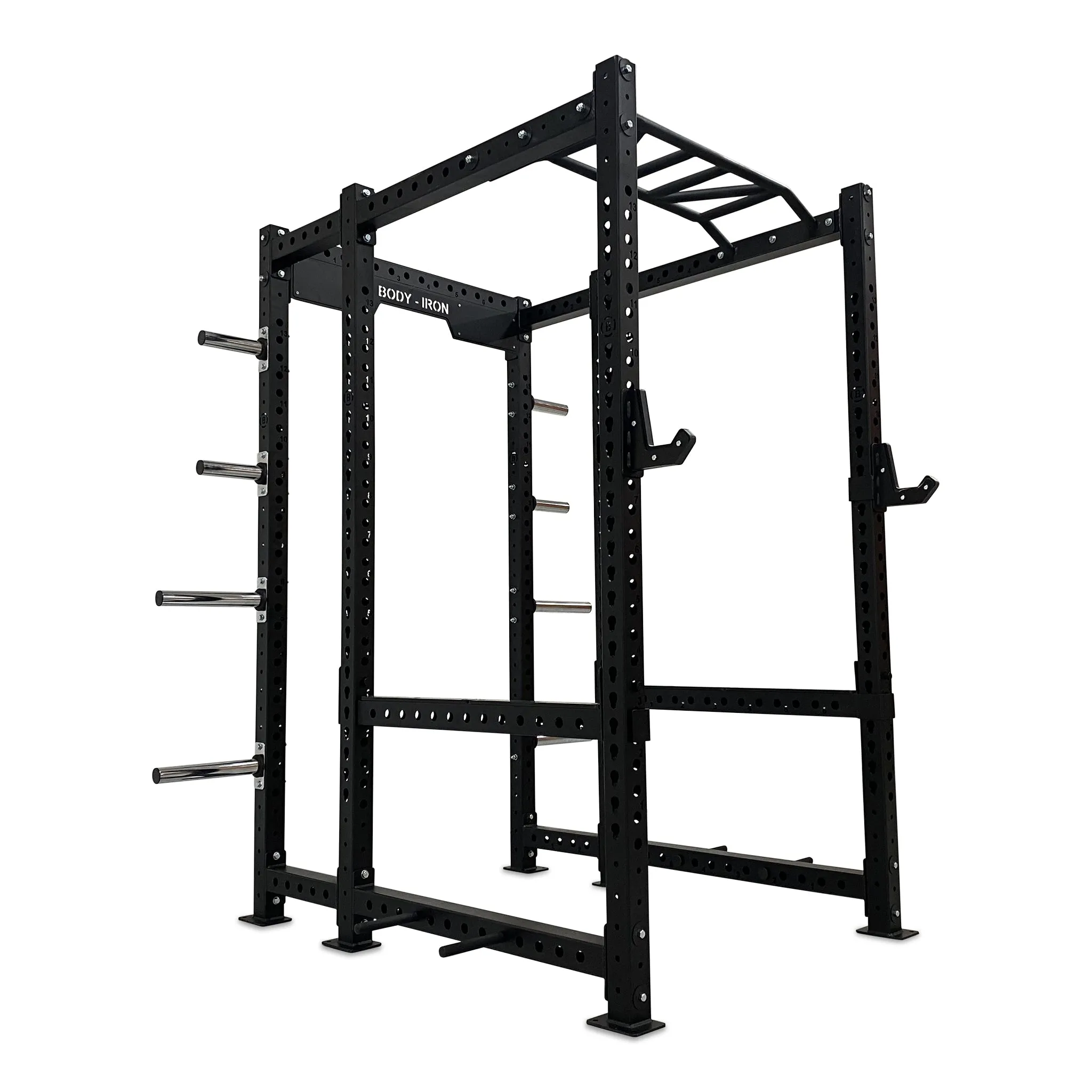 Body Iron Commercial Power Rack PR9500 Personal Trainer Combo Set