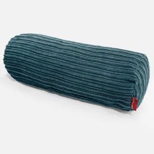 Bolster Scatter Cushion Cover 20 x 55cm - Cord Teal Blue