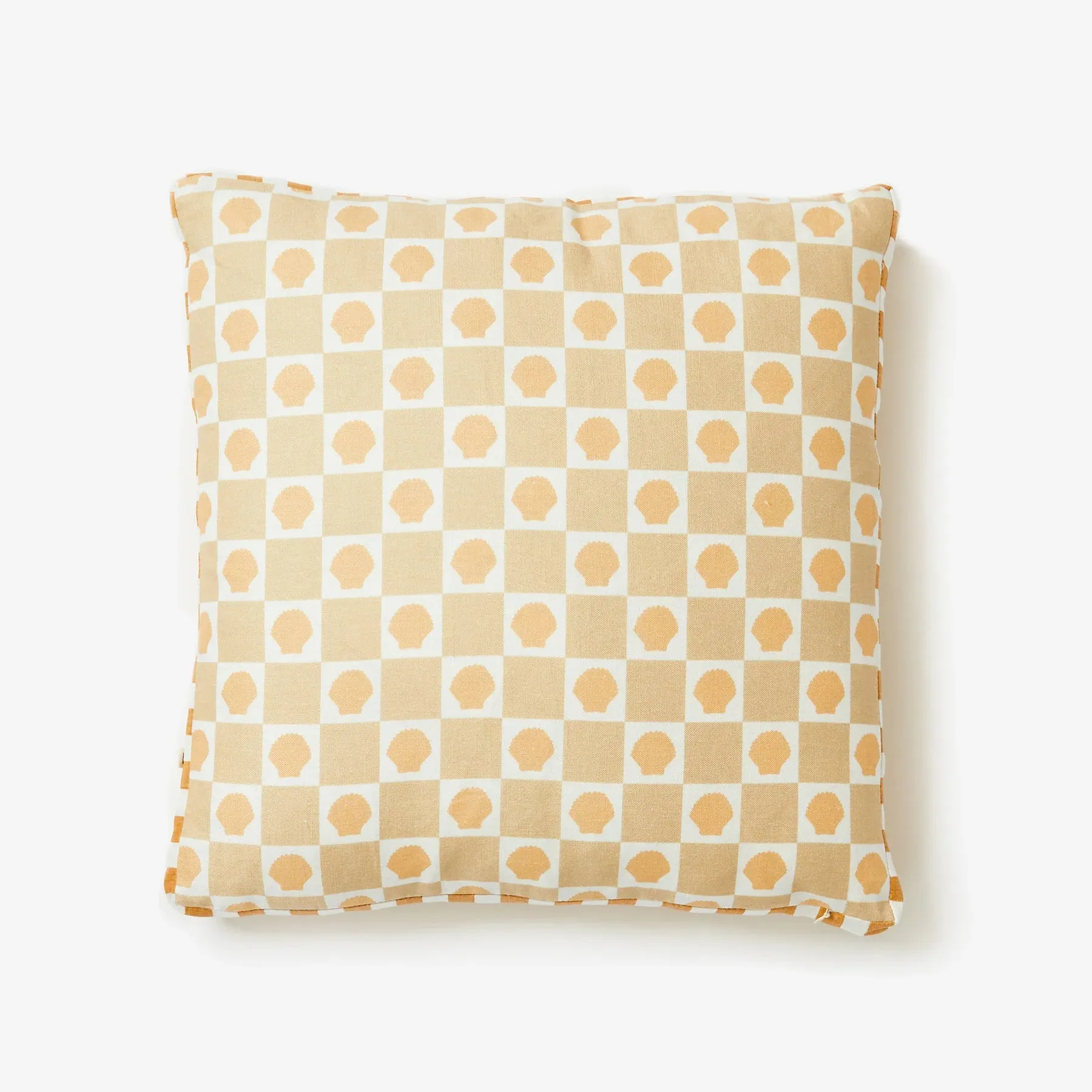 Bonnie & Neil Shell Check Sand Pink Cushion 50cm