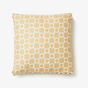Bonnie & Neil Shell Check Sand Pink Cushion 50cm