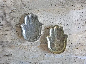 Brass Hamsa Plates - Set of 2