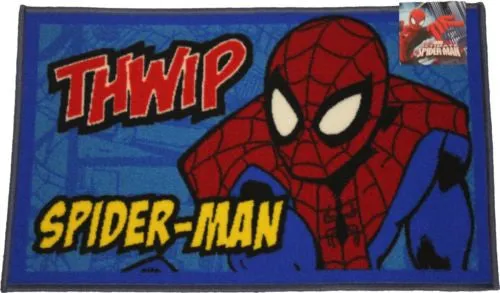 Childrens Area Rug, Bath Mat, Spiderman Design