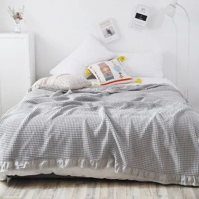 Cozy Summer Ruffles Blanket - 100% Cotton