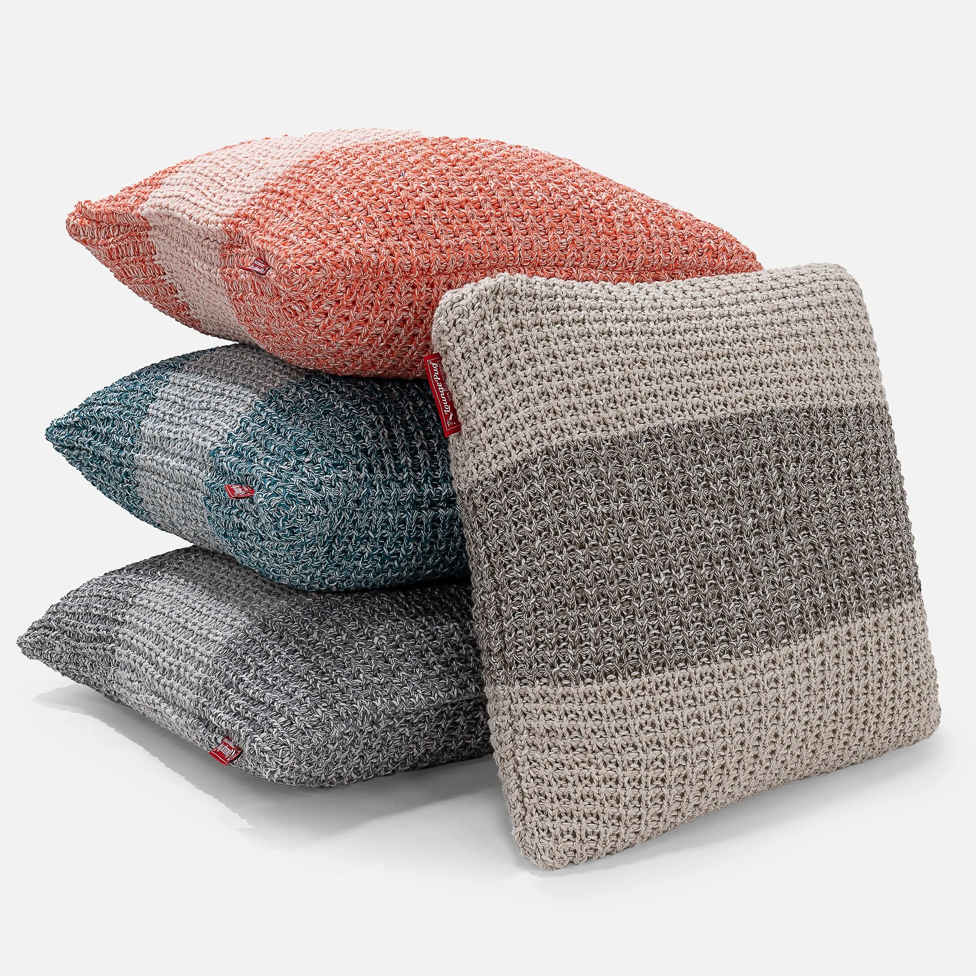 Decorative Cushion Cover 47 x 47cm - Knitted Chester Grey