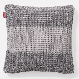 Decorative Cushion Cover 47 x 47cm - Knitted Chester Grey