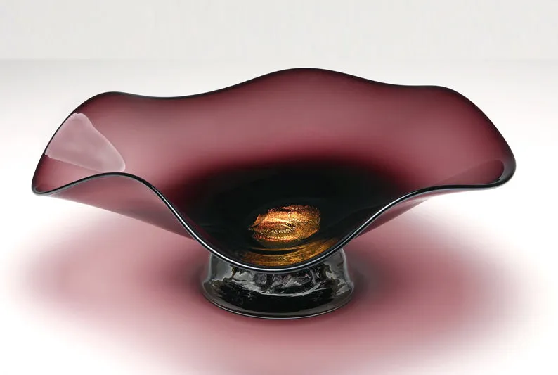 Dichroic Bowl "Burgundy"