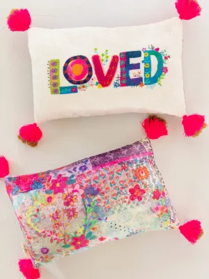 Double-Sided Cozy Throw Pillow - Loved