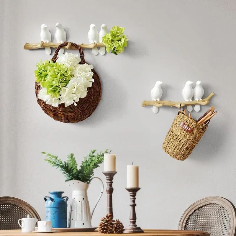Elegant Bird Wall Hanger Wall Hook