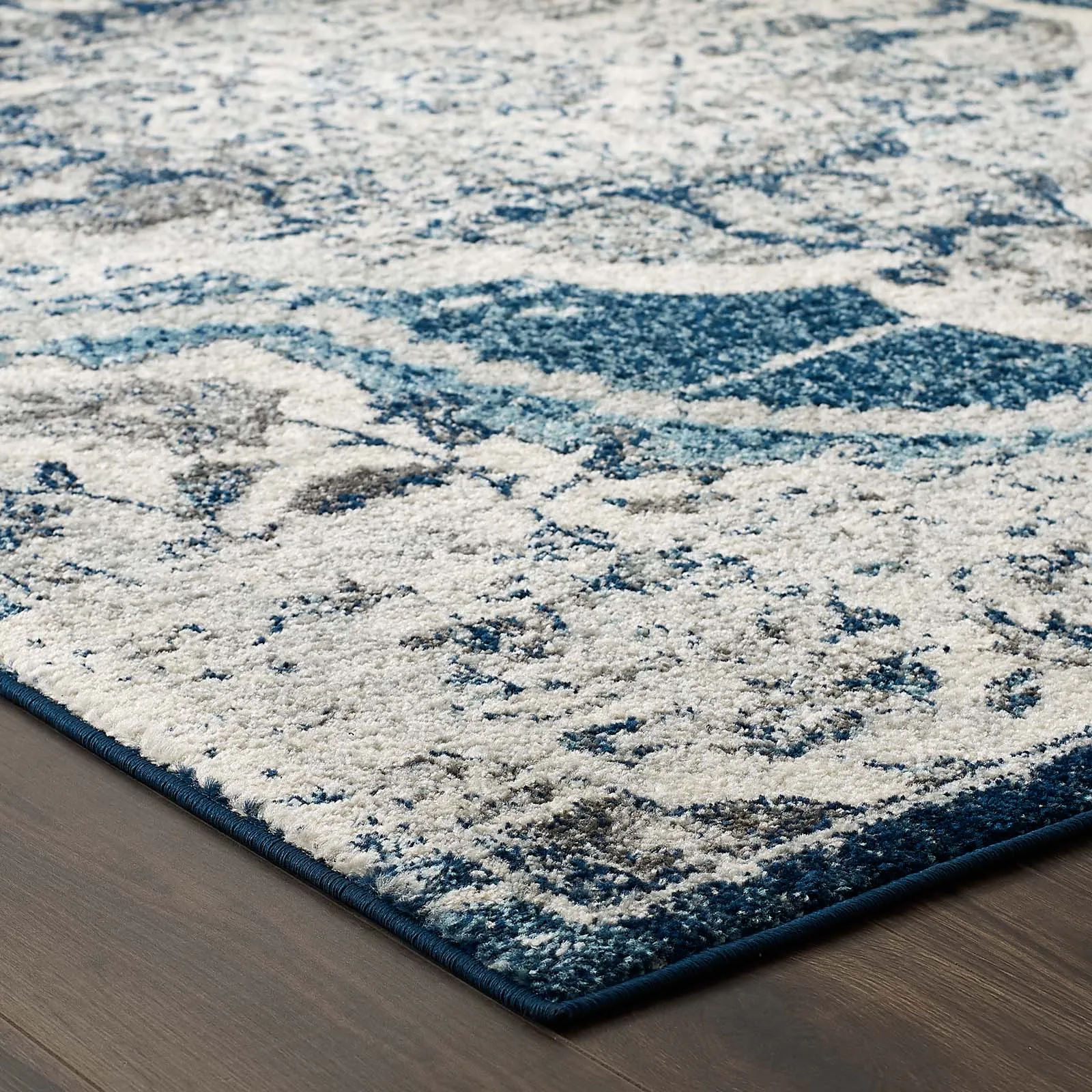 Entourage Malia Distressed Vintage Floral Persian Medallion Area Rug