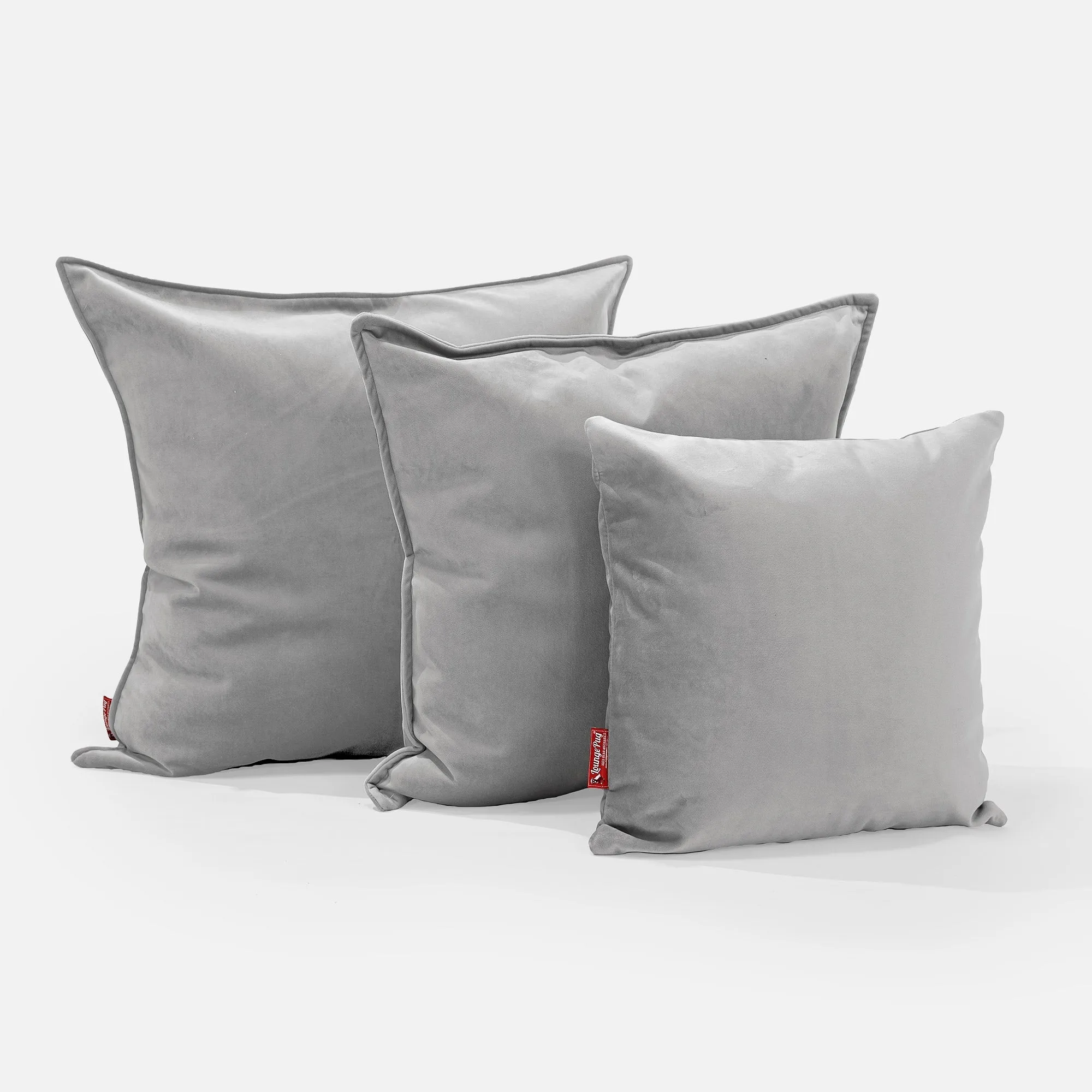 Extra Large Throw Pillow Cover 70 x 70cm - Velvet Silver