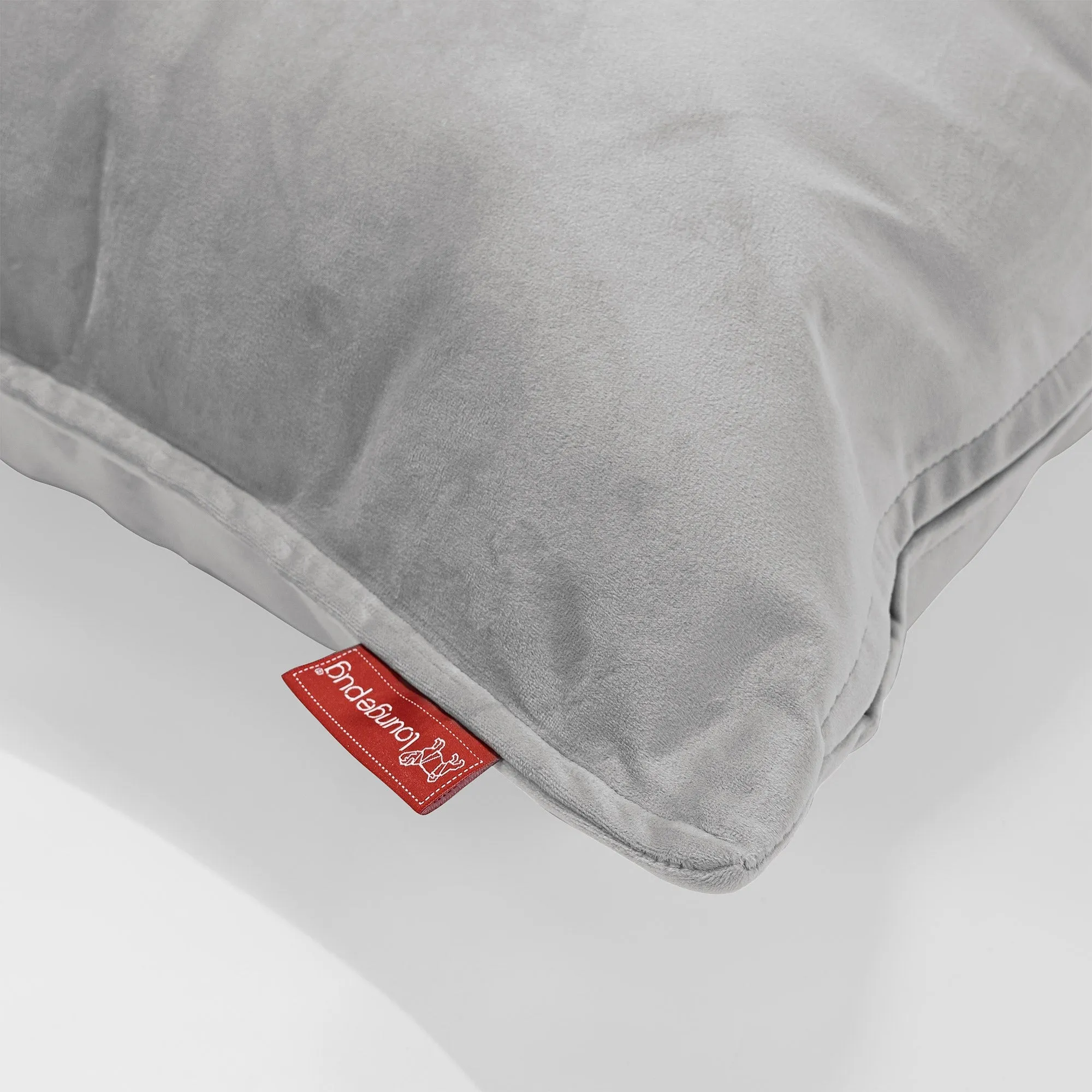 Extra Large Throw Pillow Cover 70 x 70cm - Velvet Silver