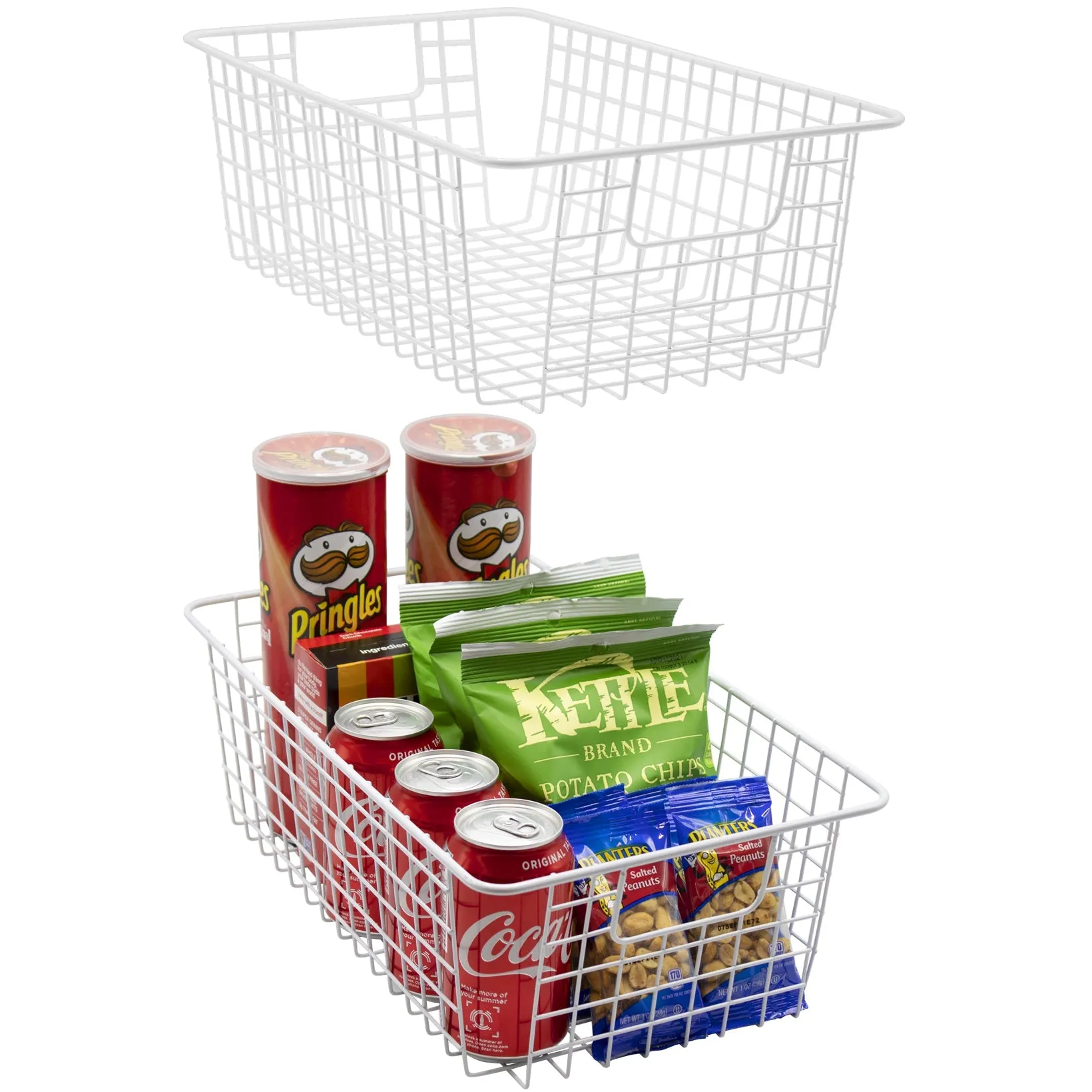 Farmhouse Wire Basket Bins (2 Pack)