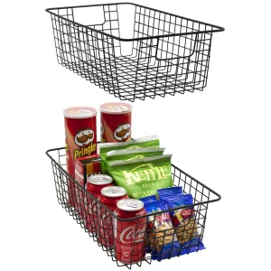Farmhouse Wire Basket Bins (2 Pack)