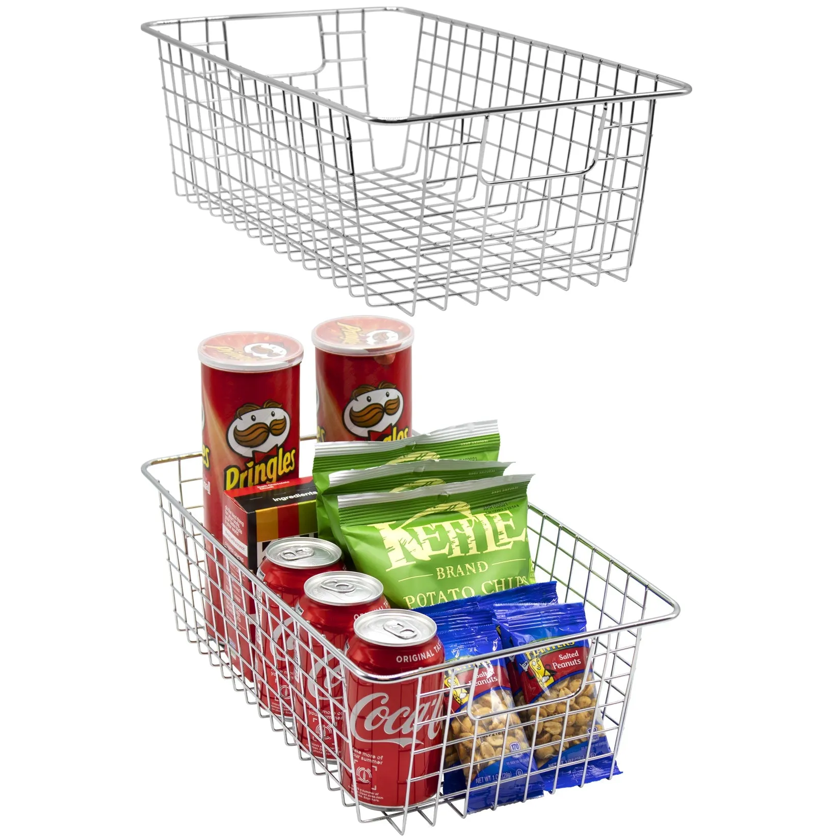 Farmhouse Wire Basket Bins (2 Pack)