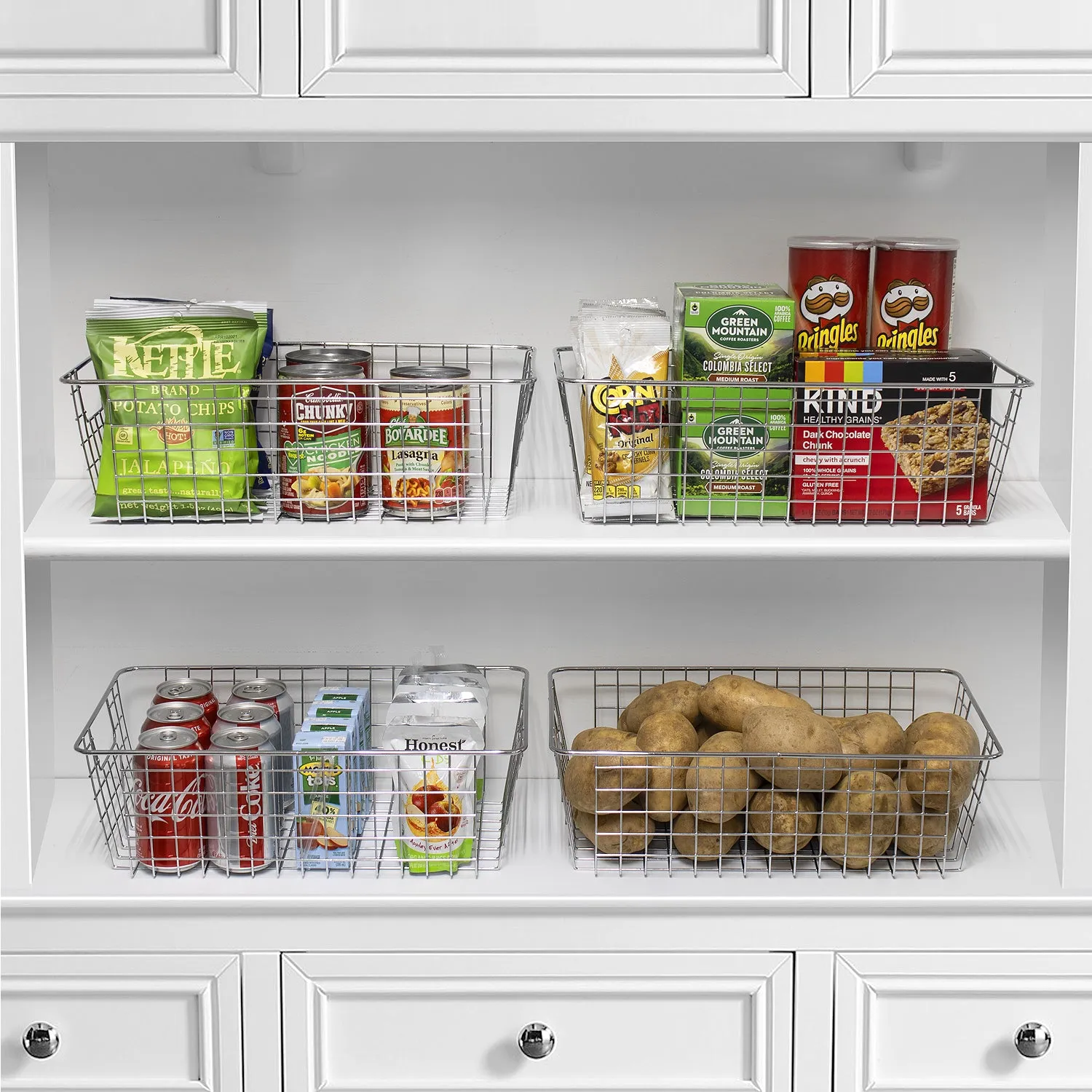 Farmhouse Wire Basket Bins (2 Pack)