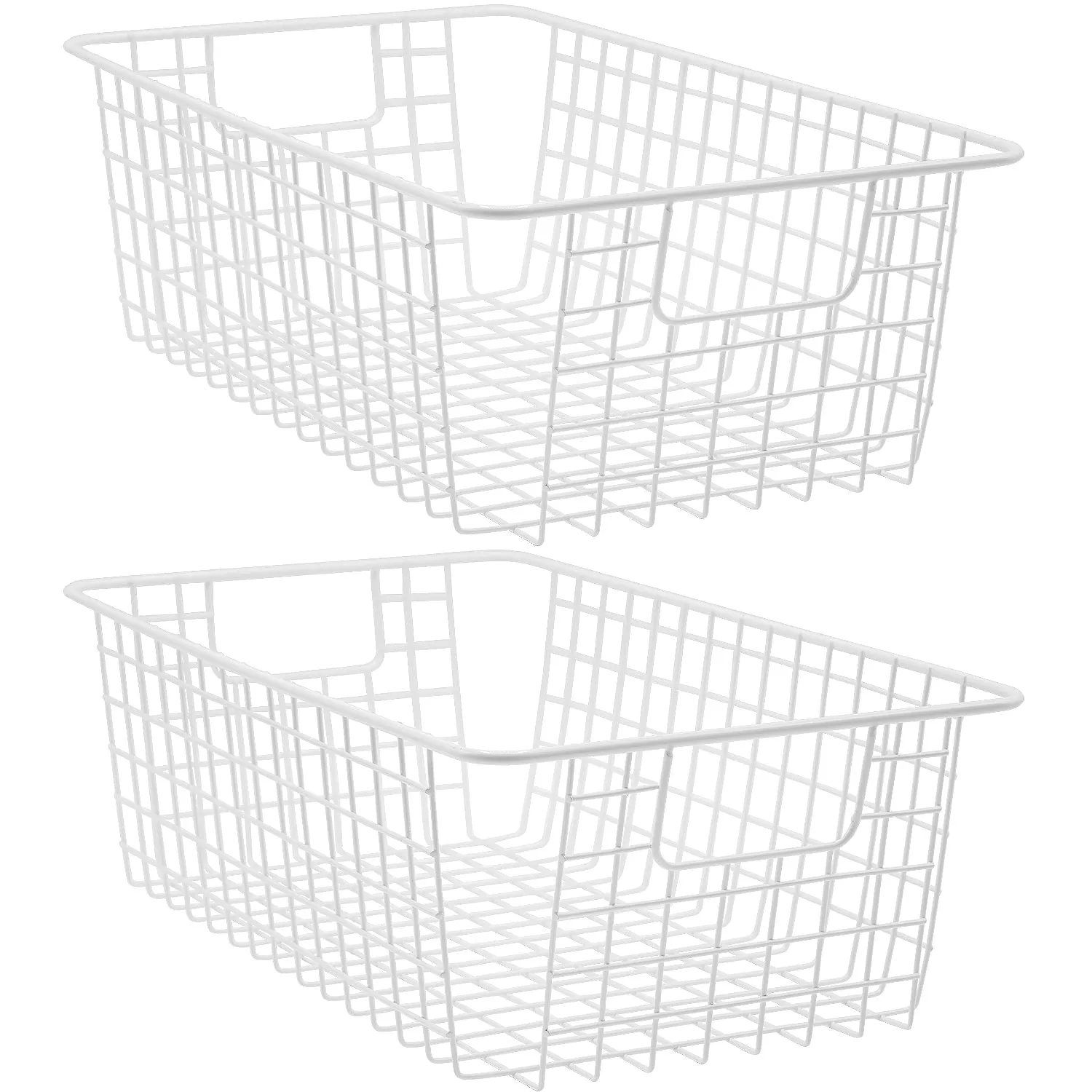 Farmhouse Wire Basket Bins (2 Pack)