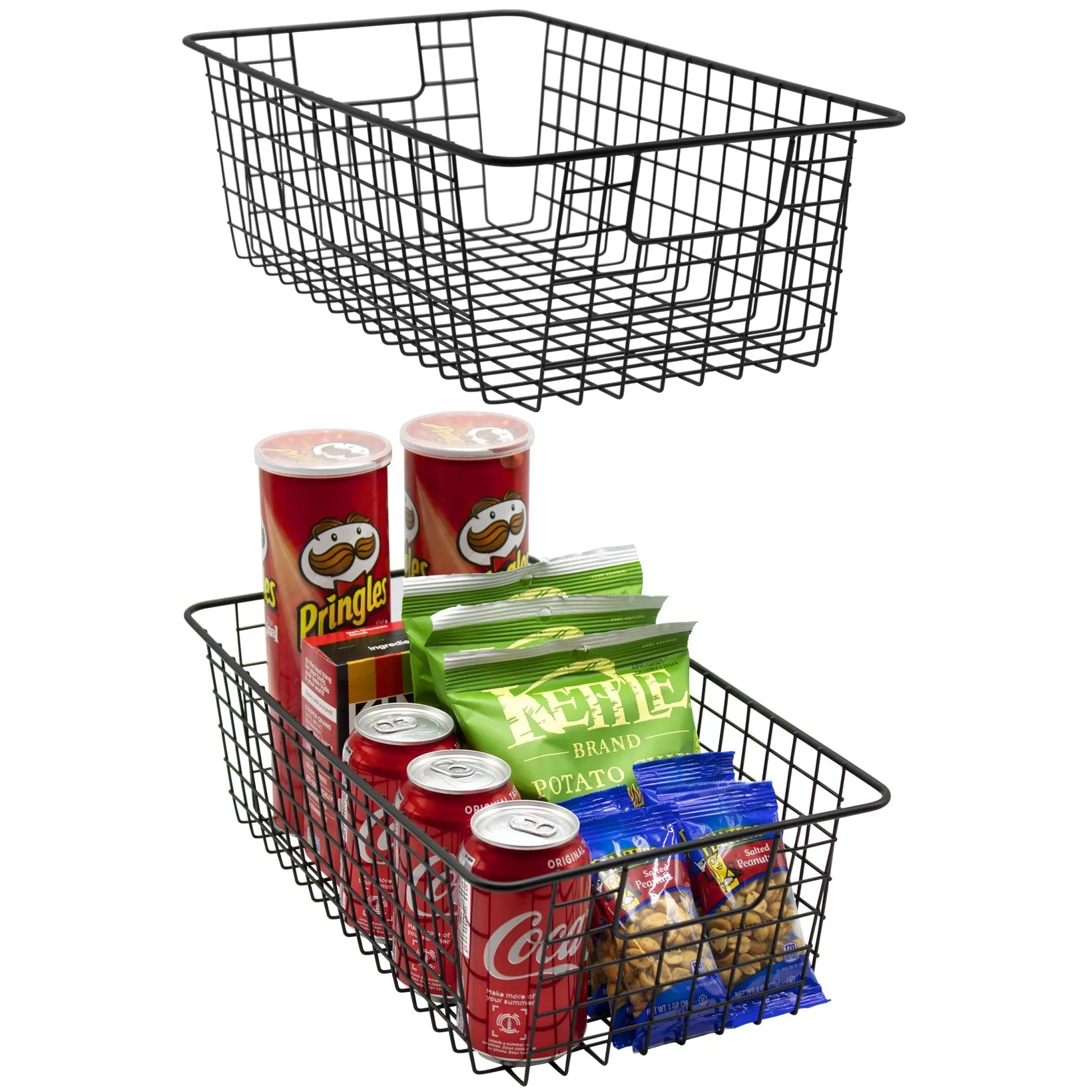 Farmhouse Wire Basket Bins (2 Pack)