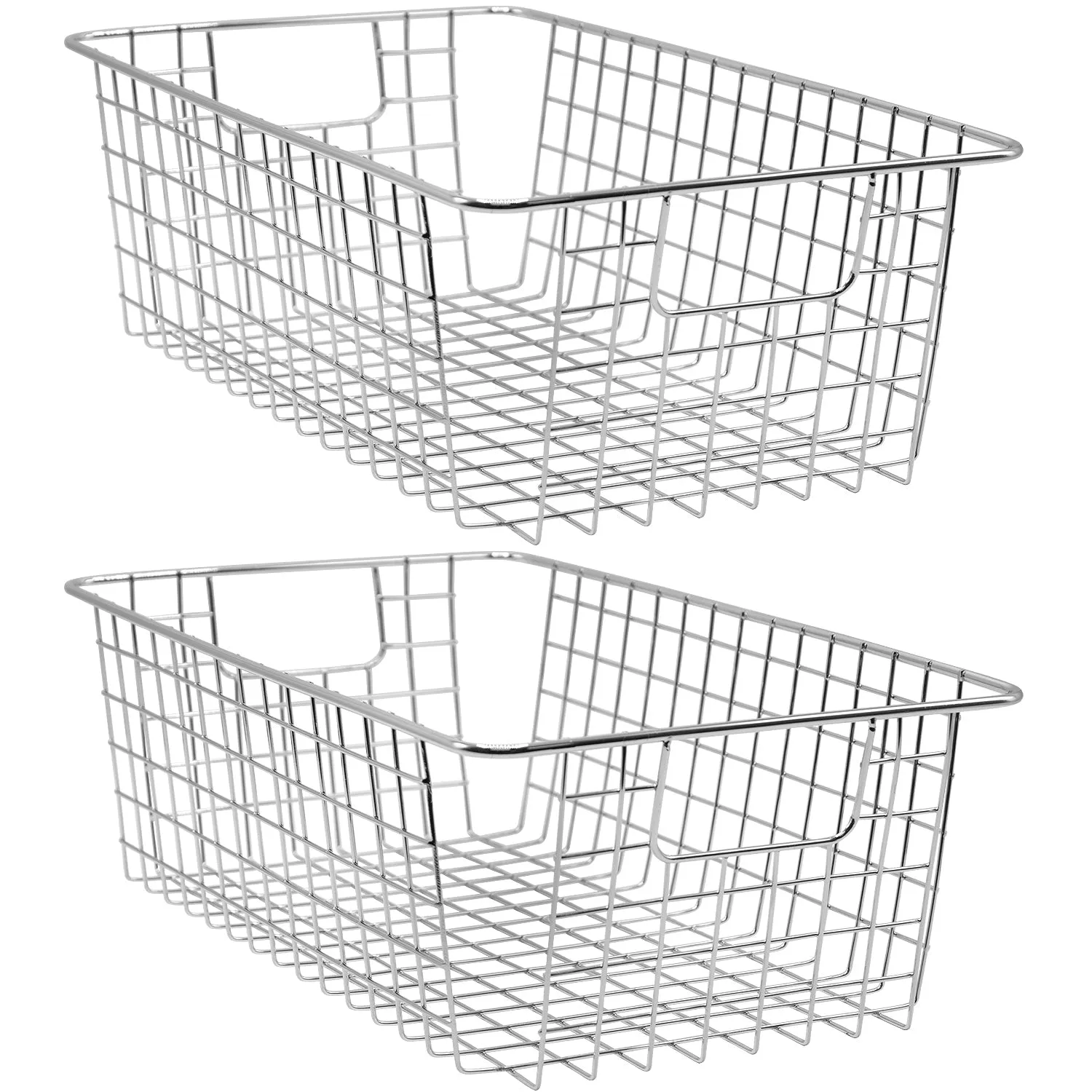 Farmhouse Wire Basket Bins (2 Pack)