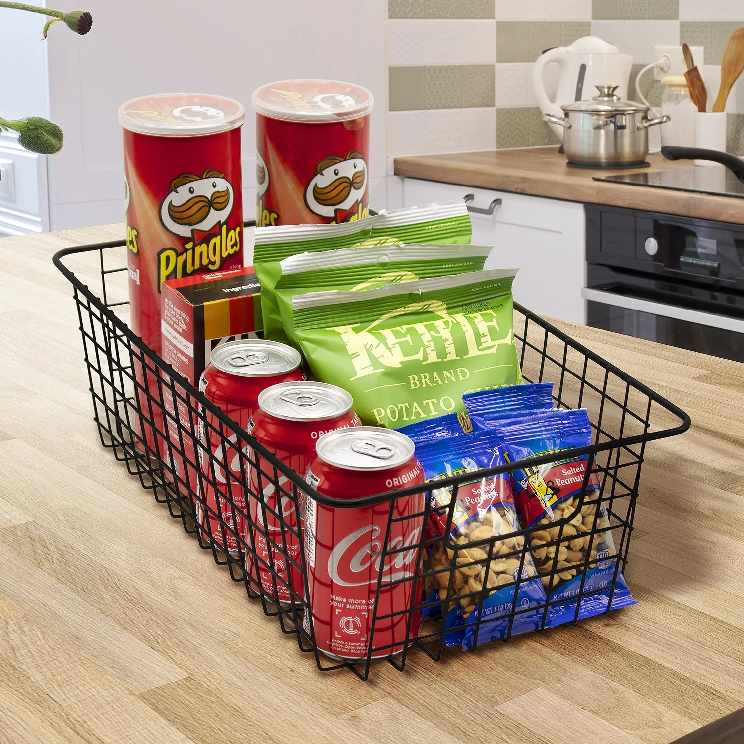 Farmhouse Wire Basket Bins (2 Pack)