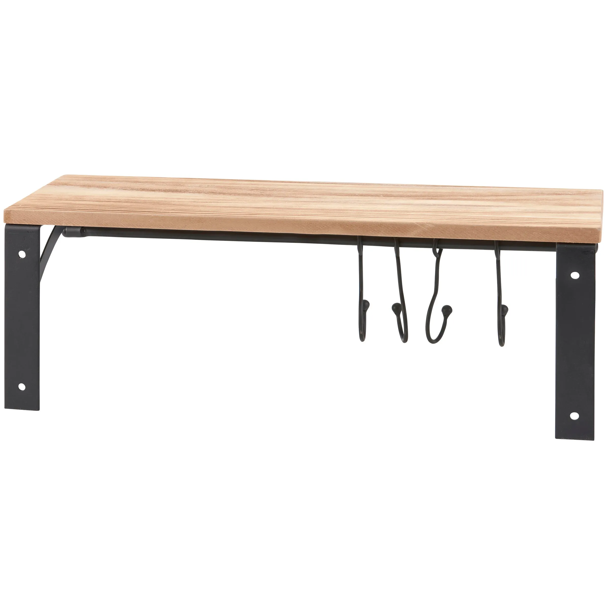 Floating Hooks Shelf