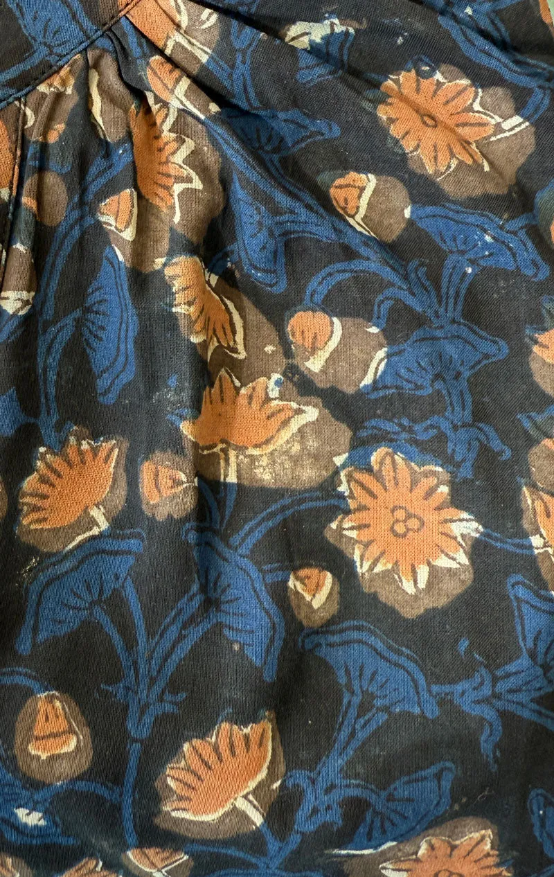 Floral Dabu Pocket caftan
