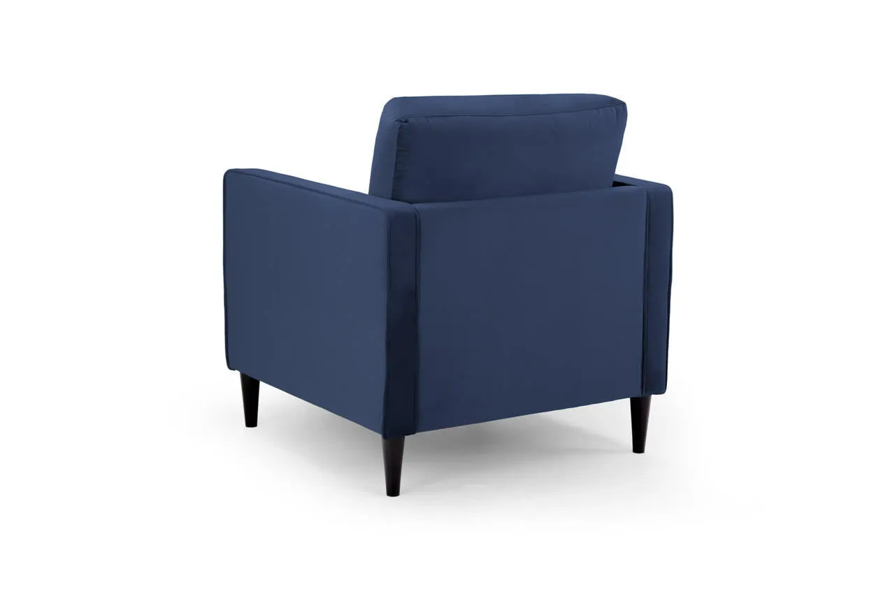 Fuji Sofa - Plush Blue Armchair
