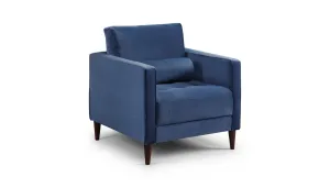 Fuji Sofa - Plush Blue Armchair