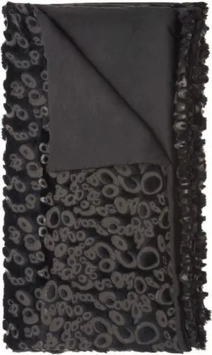 Fur N9510 Black Throw Blanket
