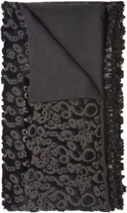 Fur N9510 Black Throw Blanket