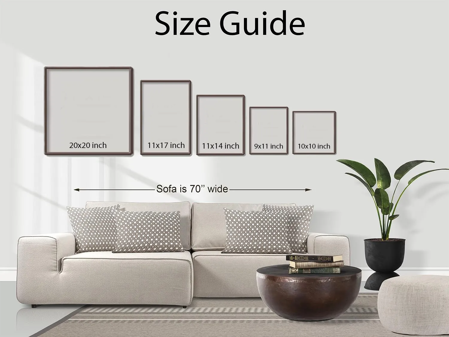 GADGETS WRAP Printed Photo Frame Matte Painting for Home Office Studio Living Room Decoration (11x17inch Black Framed) - Contemporary Abstract Art
