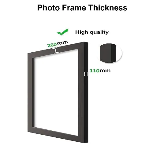 GADGETS WRAP Printed Photo Frame Matte Painting for Home Office Studio Living Room Decoration (11x9inch Black Framed) - Little Bohemian Fish I